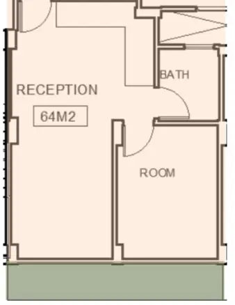 A4  pool level street building A + 10 m2 private garden